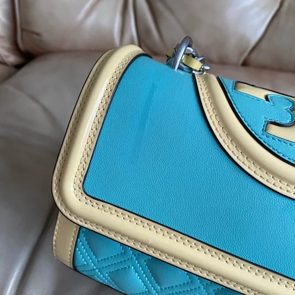 Tory Burch Fleming Quilted Patent Leather Convertible Shoulder Bag - Picture 12 of 15